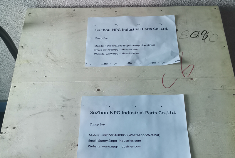 1 Holzkarton -Stelliten 6 Material OEM -Teile werden nach Kanada verschifft