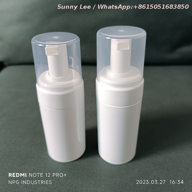 80ML100 ml konkurrenzfähiger Preis weiße schwarze Farbschaum-Pumpflasche