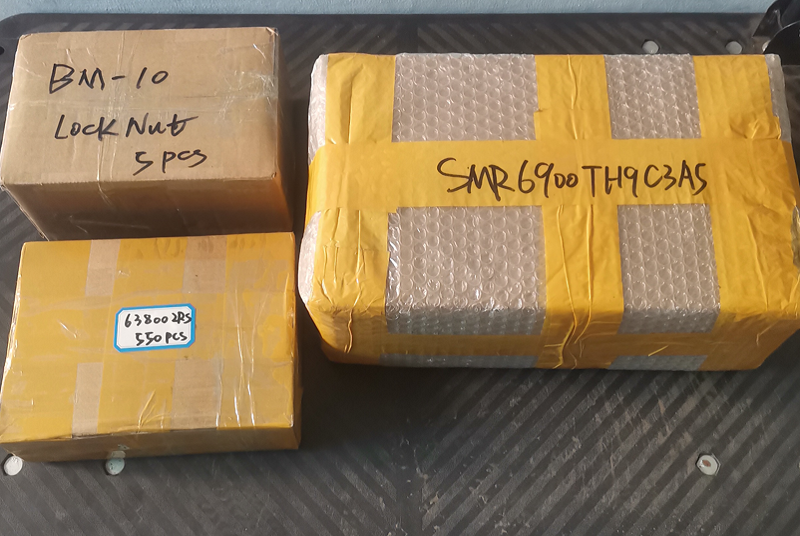 2000 PCs SMR6900TH9C3A5.550 PCS 63800-2RS, 5 PCS BM-10 Lock-Nut-Proben sind bereit, nach Kanada zu versenden